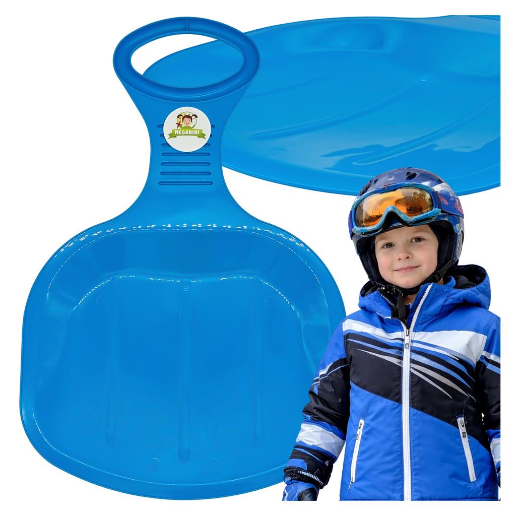 Ślizg Na Śnieg Jabłuszko Do Zjeżdżania Sanki Xl 51 Cm Solidne Niebieski