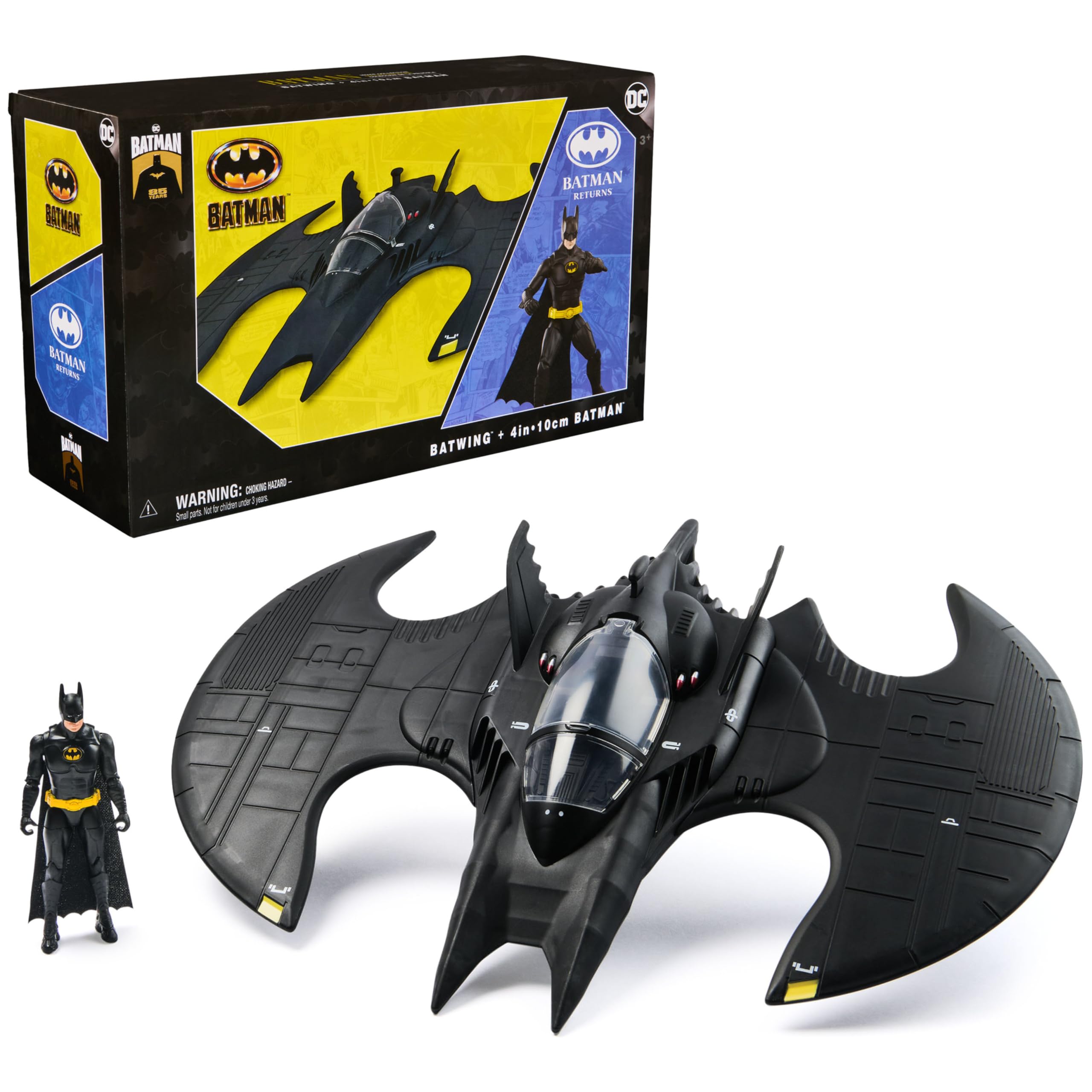 

DC Comics Batman Batwing 4-Inch Batman Figure Set, 1992 Batman Returns Limited Edition 85th Anniversary Collectible Toy for Kids Ages 3 and Up