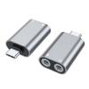 Double 3.5mm Headphone Adapter, USB C Double Headphone Splitter Type C To Auxiliary Female Port External Sound Card