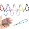 Straps Polyester Cord Lanyard Strap Cord DIY Keyring Pendant Jump Ring Lanyard Rope Keychains Cord