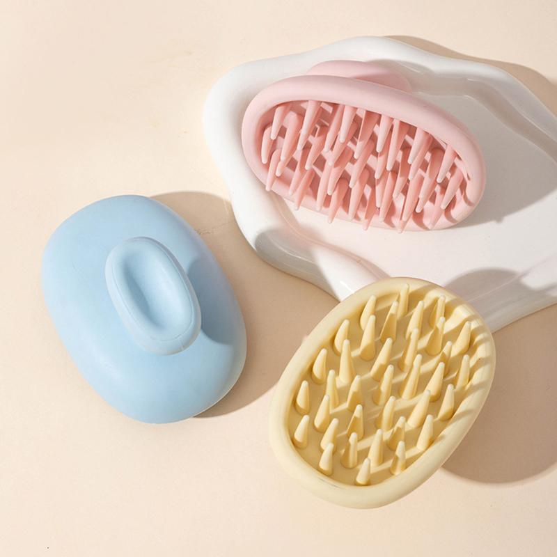 Simple Shampoo Brush Head Scalp Massage Comb Hair Washing Comb Body Massage Brush Bath Shower Brush Salon Hairdressing Tool