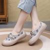 Spring and Autumn 2025 New Women's Single Shoes Thick Bottom Casual Comfortable Breathable Fisherman's Shoes Round Head Sneakers