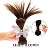 Synthetic Hair Crystal Butterfly Clasp Bun Scrunchie Claw Clip In Hairpiece Hair Extensions Natural Fake Hair Accessories