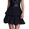 2026 Spring/Summer Women's Double-Layer Leather Dress