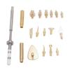 Corrosion Resistant  Precise Machined Brass Soldering Tip For Secure Heat Insertion Nut Mounting In Electronics Assembly
