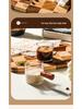 Exquisite Wooden Handle Espresso Glass Measuring Cup