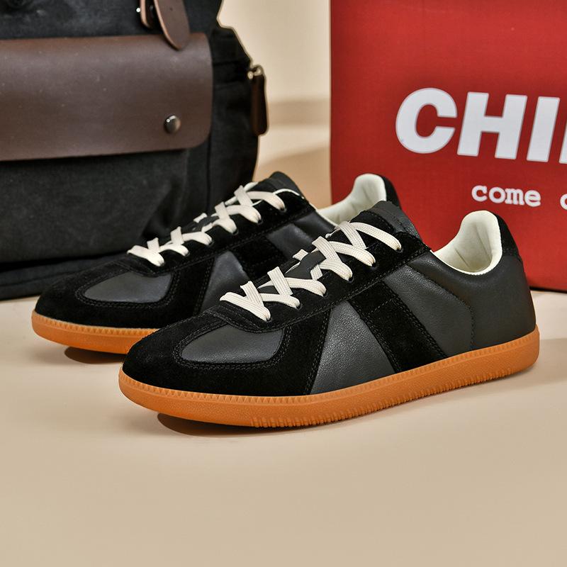 Dexun shoes 2024 autumn new trendy retro casual shoes platform sports white shoes casual board shoes men's shoes