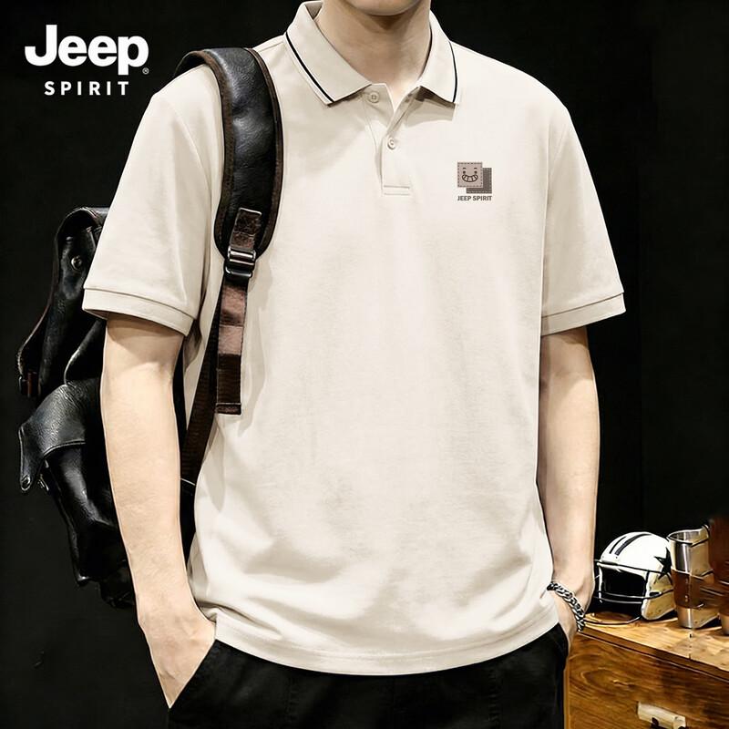 

JEEP SPIRIT Men s Casual Breathable Polo T-Shirt M