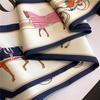 Versatile Korean thin narrow streamer diagonal scarf temperament thin scarf fashion women's headscarf small silk scarf decoration spring and autumn