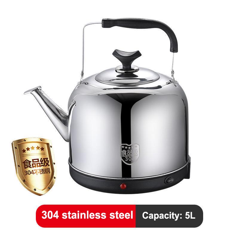 5L Wasserkocher mit großem Fassungsvermögen, 304 Edelstahl, Pfeife, automatische Abschaltung, Isolierung, Wasserkocher, Haushaltsteekanne