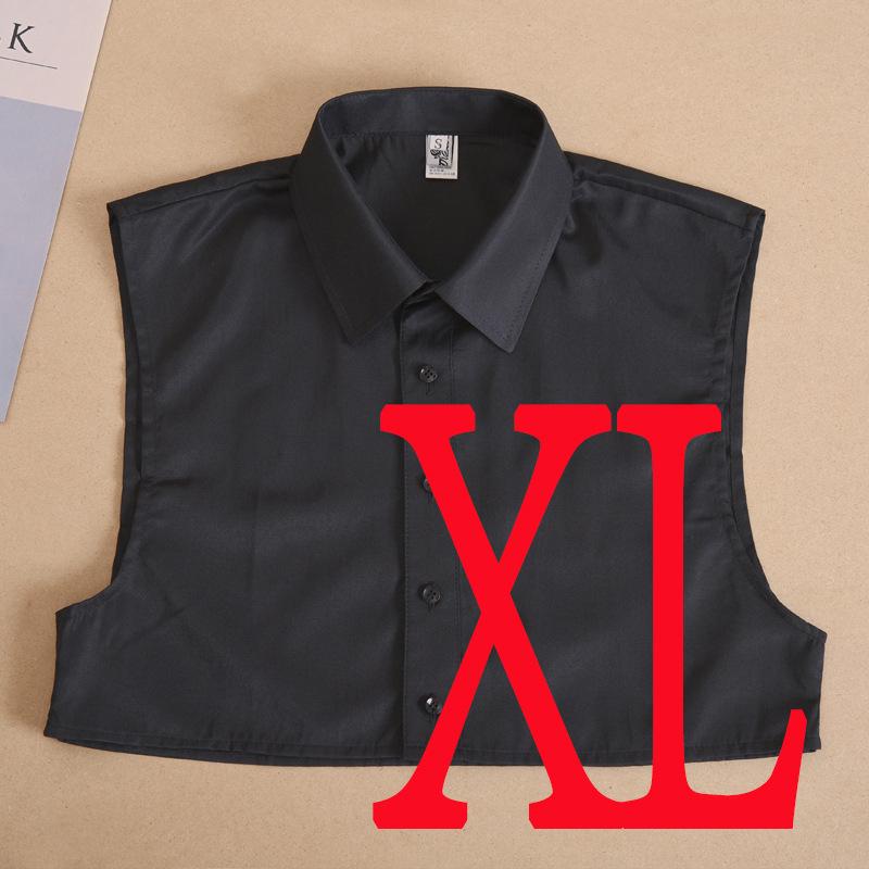 

Мужские рубашки осень/зима с заостренным воротником и съемным воротником - белые и черные 3XL