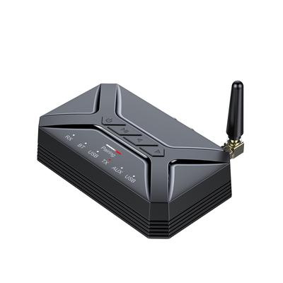 T-R22 BT5.0 Receptor de áudio Transmissor 2 em 1 Adaptador de áudio sem fio de 3,5 mm Entrada USB RCA AUX para TV