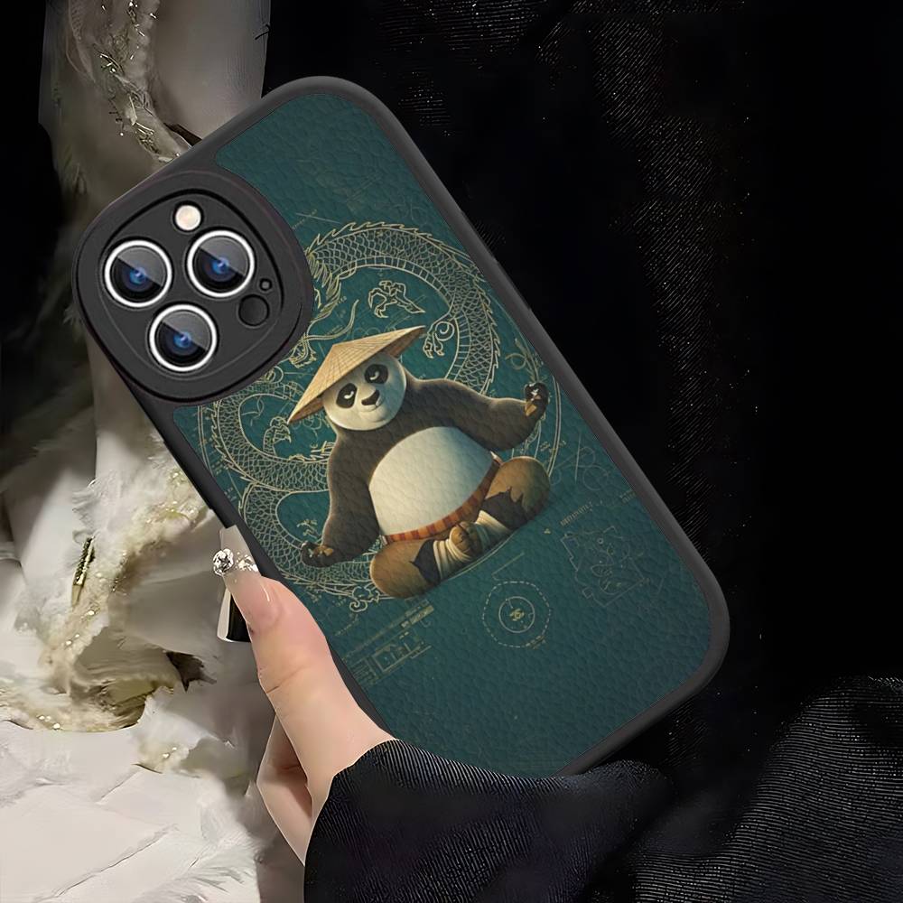 

Movie K-Kung-Fu P-Panda Cool For IPhone 16 15 14 16E 13 12 11 Pro Max Plus Phone Leather Case iphone 13pro