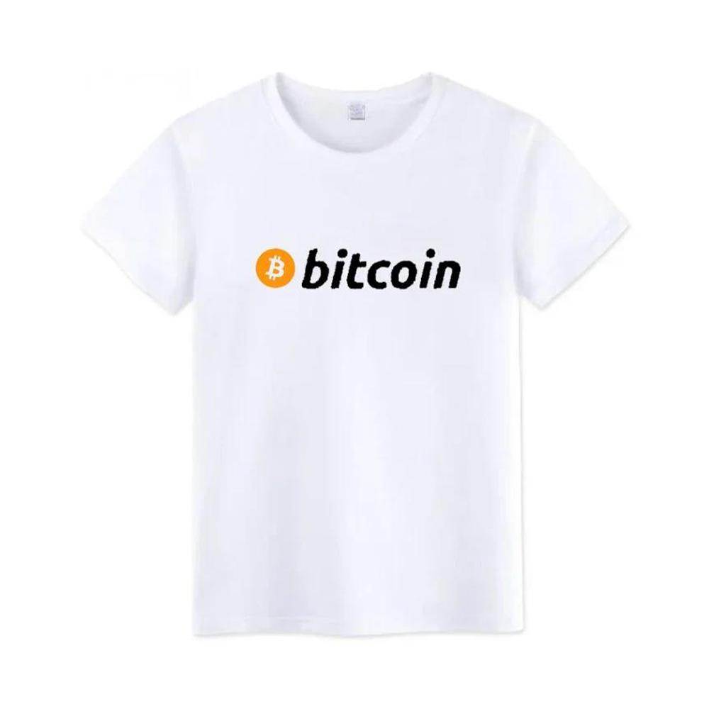 Musk Currency Evolution Same Bitcoin BTC Short Sleeve Tees Men's T-Shirt Coin Circle Stir Fried Bitcoin Cotton Clothing Tops