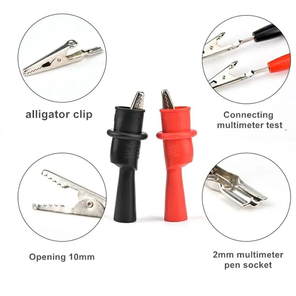 Analysis Instruments Parts Accessories Univeral Alligator Crocodile Clamp Test Clip Crocodile Clip MultiMeter Tester