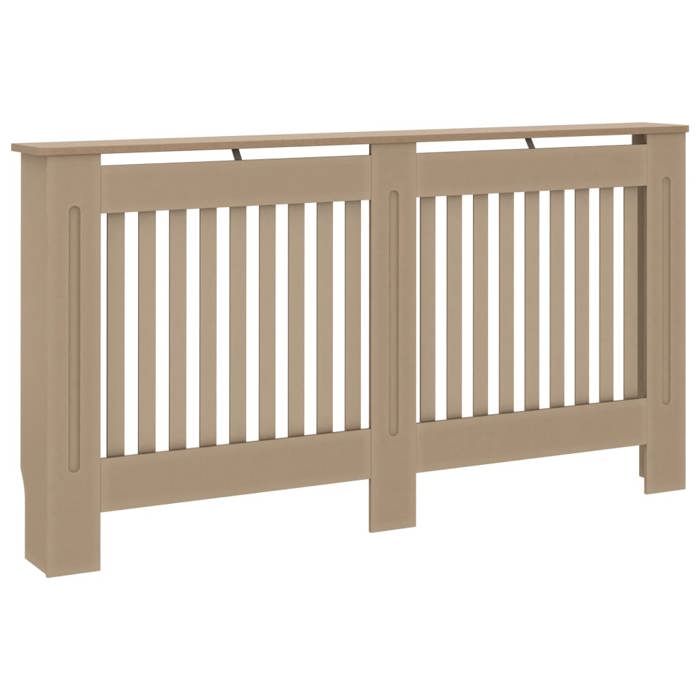Cache-radiateur en MDF 152x19x81 cm - VIDAXL - Brun - Design moderne à lattes