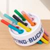 Kids Color Classification Cognition Cup Kindergarten Montessori Early Education Classification Bucket Colored Wooden Stick Toys