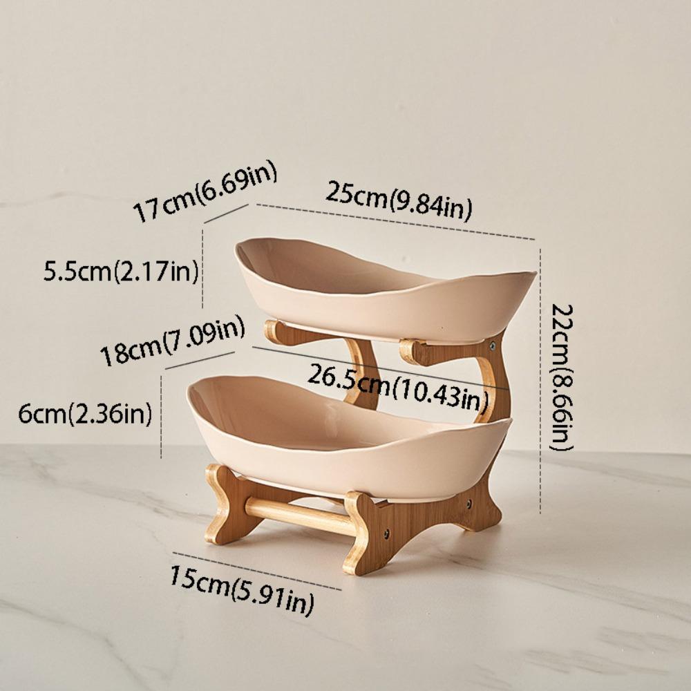 Modern Style Fruit Plate Plastic Material Candy Dish Cake Stand Cake Stand  Snack Serving