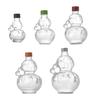 Creative Gourd-Shaped Glass Bottle with Handles Thickened Glass Liquor Bottle for
