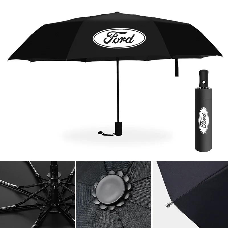 Nuovo Modello Auto LOGO Ombrello Auto Anti-UV Accessori Per Ford Focus 3 2015-2018 Kuga 2016-2019 Escape C-MAX Ecosport 2018-2019