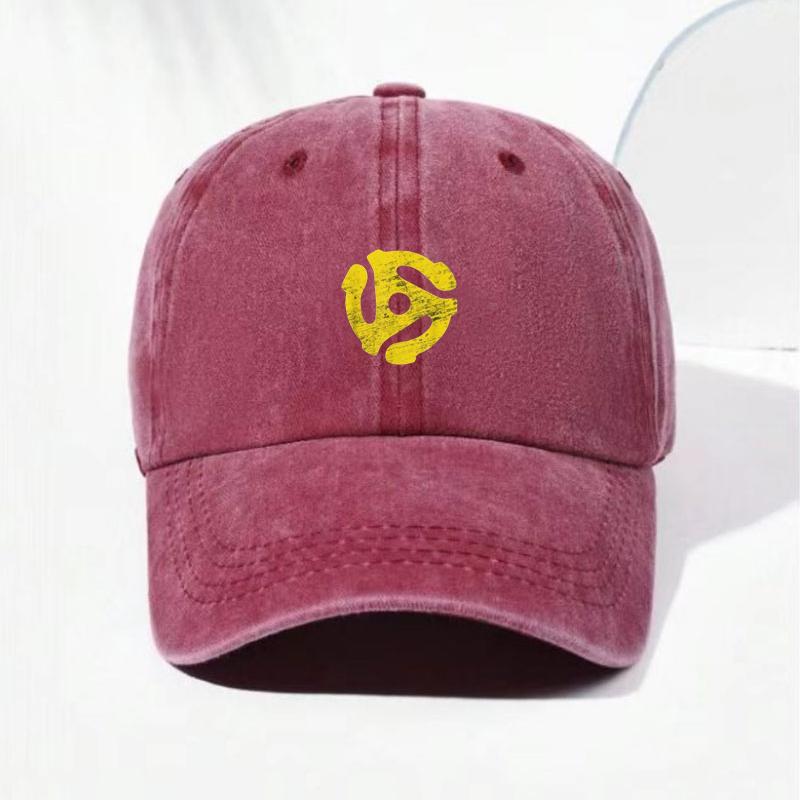 

Yellow Swirl Vintage Washed Cotton Baseball Cap Adjustable Distressed Trucker Hat for Men Women Abstract Artistic Cotton Cap розы красного