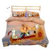 3D Druck Asterix und Obelix Cartoon Bettwäsche Set Doppel Einzel King Bettbezug Steppdecke Kissenbezug Jungen Mädchen Erwachsene Schlafzimmer
