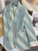 2025 Spring/Autumn Multi-color Korean Style Cream Suit Jacket - Niche Fashion for a Trendy Commute