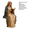 Yousheng Reading Virgin Mary Figurine for Bookshelf, Resin Jesus Statue Shelf Sitter, Decorative Sculpture for Home Office, Gift for Book