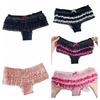 Bow Mesh Women's Underwear Ruffle Sweet Lace Briefs Cute Lace Panties  Gift