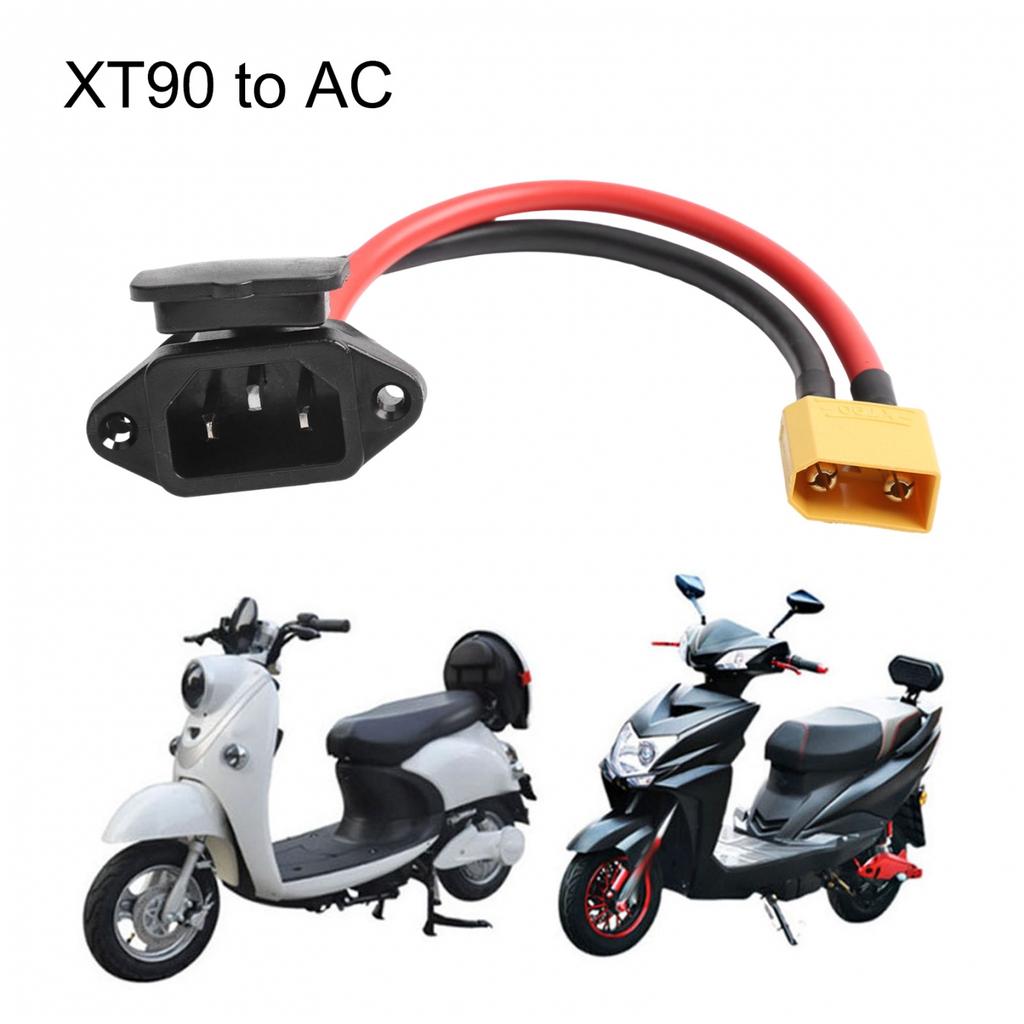 Ebike Battery Connector Cable with For XT90 To AC Charging Socket for Scooter