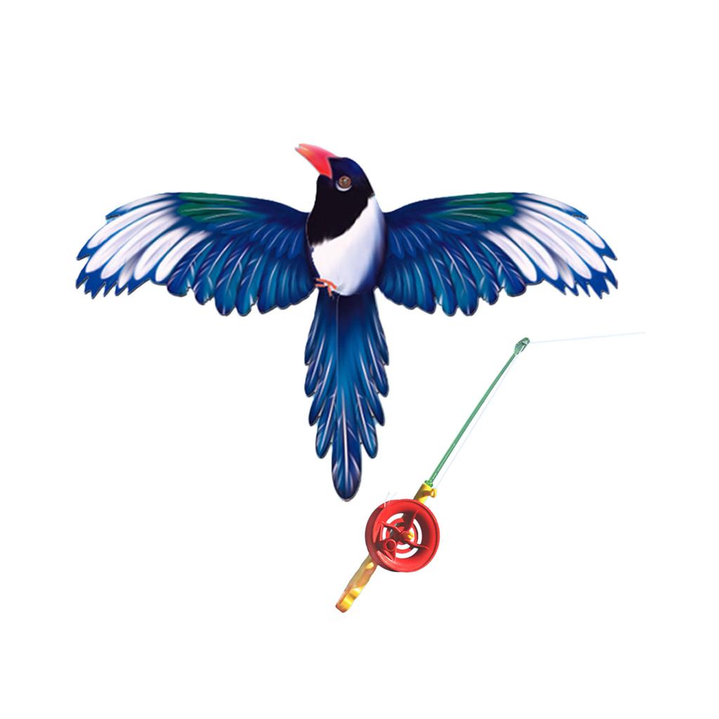 Dynamic Kite for Kids Adult Fishing Rod Dynamic Wing Swallow Kite Beach Play Party Outdoor Sport Flying Toy for Beginner