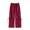 Gram Windproof Overalls Women's Autumn and Winter Casual High Waist Loose Wide Leg Straight Trousers Paratrooper Mountaineering Trousers