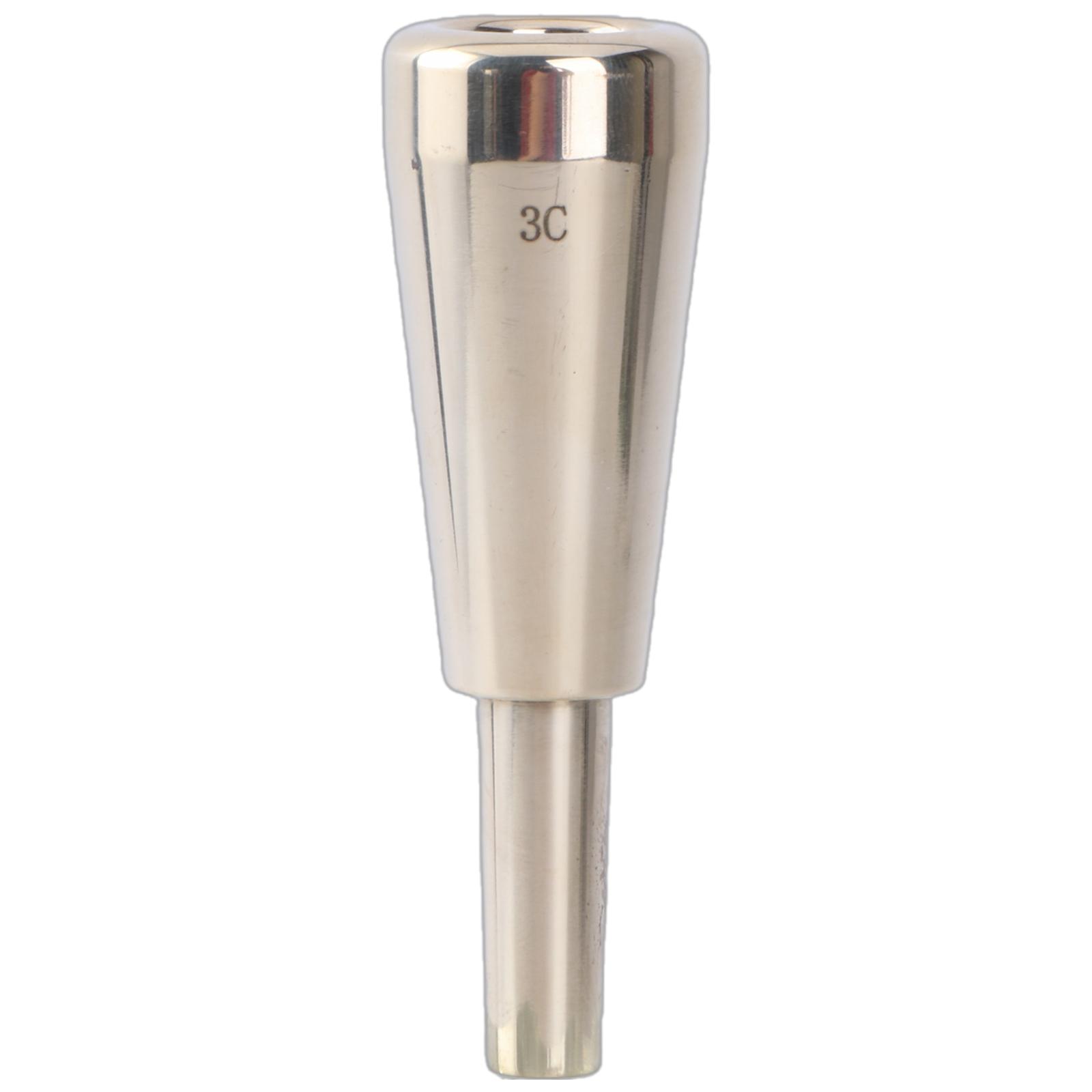 Trumpet Mouthpiece Replacement Brass Instrument Trumpet Nozzle Bright Tone Musical Instrument Part for Daily Practice золотой