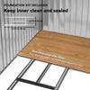 7 x 4ft Lockable Metal Garden Tool Storage Shed Storage - Light Grey