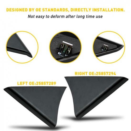 Front Door Panel Left & Trim Upper Right For Chevrolet Silverado GMC Sierra