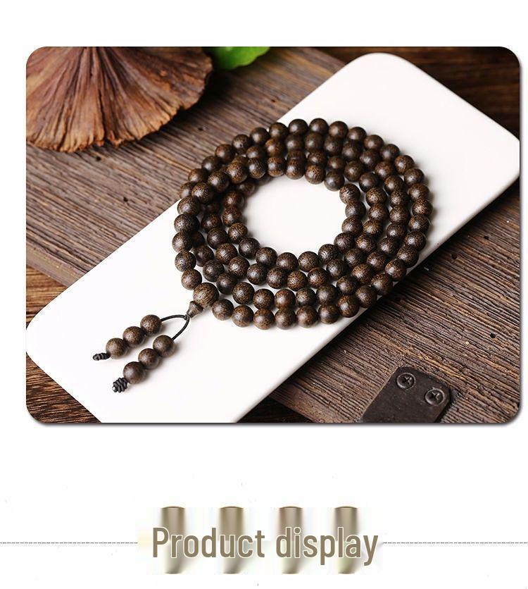 Authentic Agarwood & Sandalwood Buddhist Beads Bracelet for Men & Women - True Natural Old Material Collection