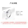 925 Sterling Silver Fashion Light Luxury Round Zircon Ring Birthday Party Anniversary Gift