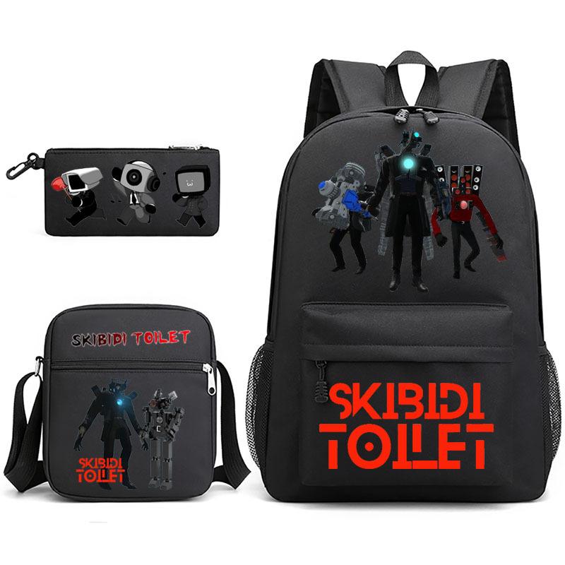 New toilet man spoof primary school backpack