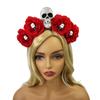 New European and American Skull Party Headband Headband Masquerade Ball Simulation Flower Headgear