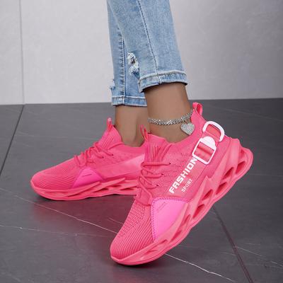 Rosa Sneaker Damen Große Größe 36-48 Atmungsaktive Sneaker Herren Laufschuhe Leichte Damen Sportschuhe Unisex Tennis