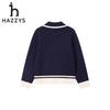 HAZZYS Girls' Winter Wool Blend Lapel Cardigan