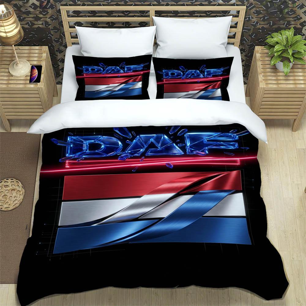 Set Biancheria da Letto Stampata Retro Camion 3D D-DAF set di biancheria da letto squisito copripiumino set piumone set biancheria da letto regalo di compleanno di lusso
