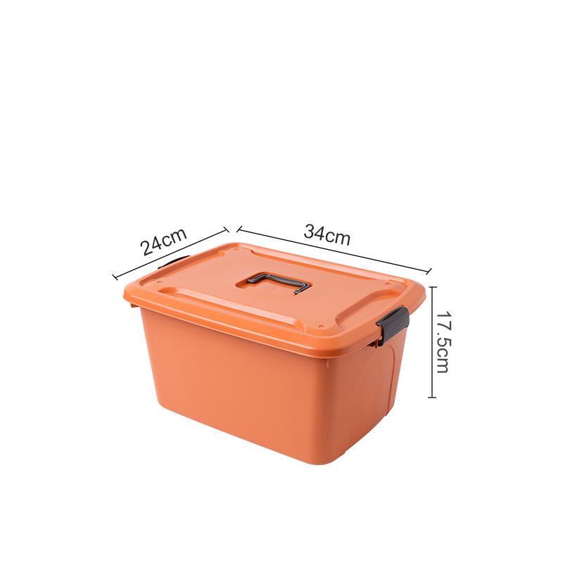 Plastic Sundries Storage Box with Handle Large Capacity Desk Organizer for Cosmetics Jewelry Toys Snack Clothes Storage Basket