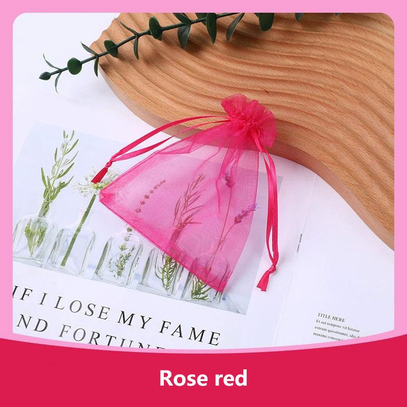 100Pcs/lot 7x9 9x12 10x15 13x18CM Organza Bags Jewelry Bag Wedding Party Decoration Drawable Bags Gift Pouches Jewelry Packaging