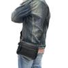 Unisex Faux Leather Shoulder Crossbody Bag Rivet Detail Daily Use
