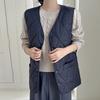 Sinokor V Neck Quilting Lightweight Vest