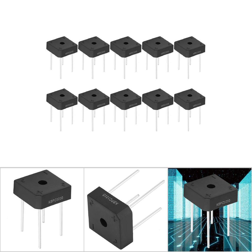 Bridge Rectifier for Household Appliances Industrial Electronic Circuit 10A 1000V(5Pcs)