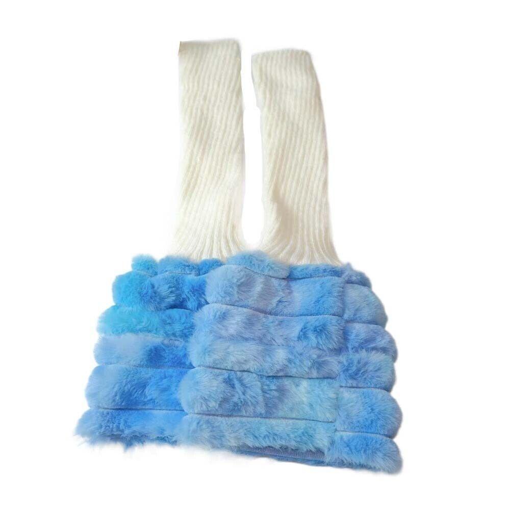 Colorful Plush Leg Warmer Sweet Cool Foot Cover New Calf Sleeves  Girls