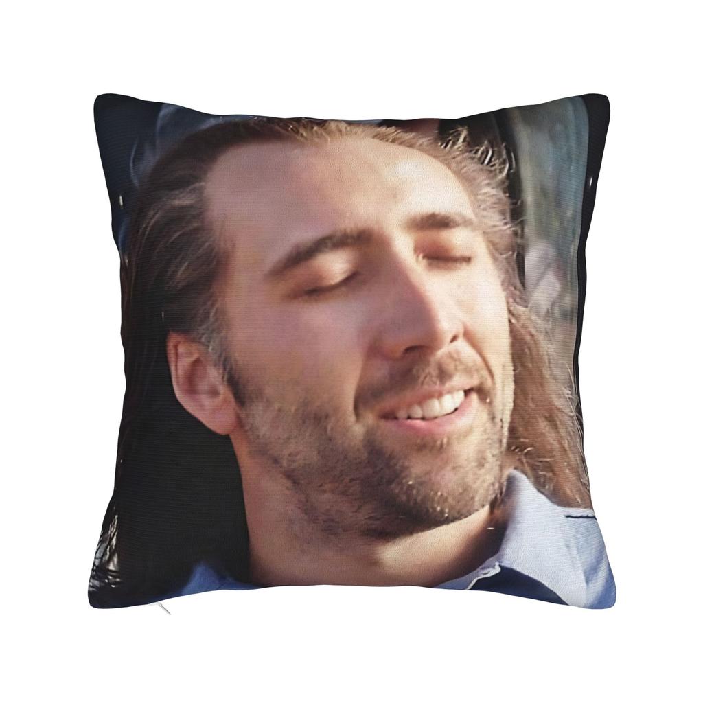 Nicolas Cage I Love My Boyfriend Birthday Prank Meme Gift Weird Pillow Case Pillow Cover Print Pillowcases For Living Room Chair