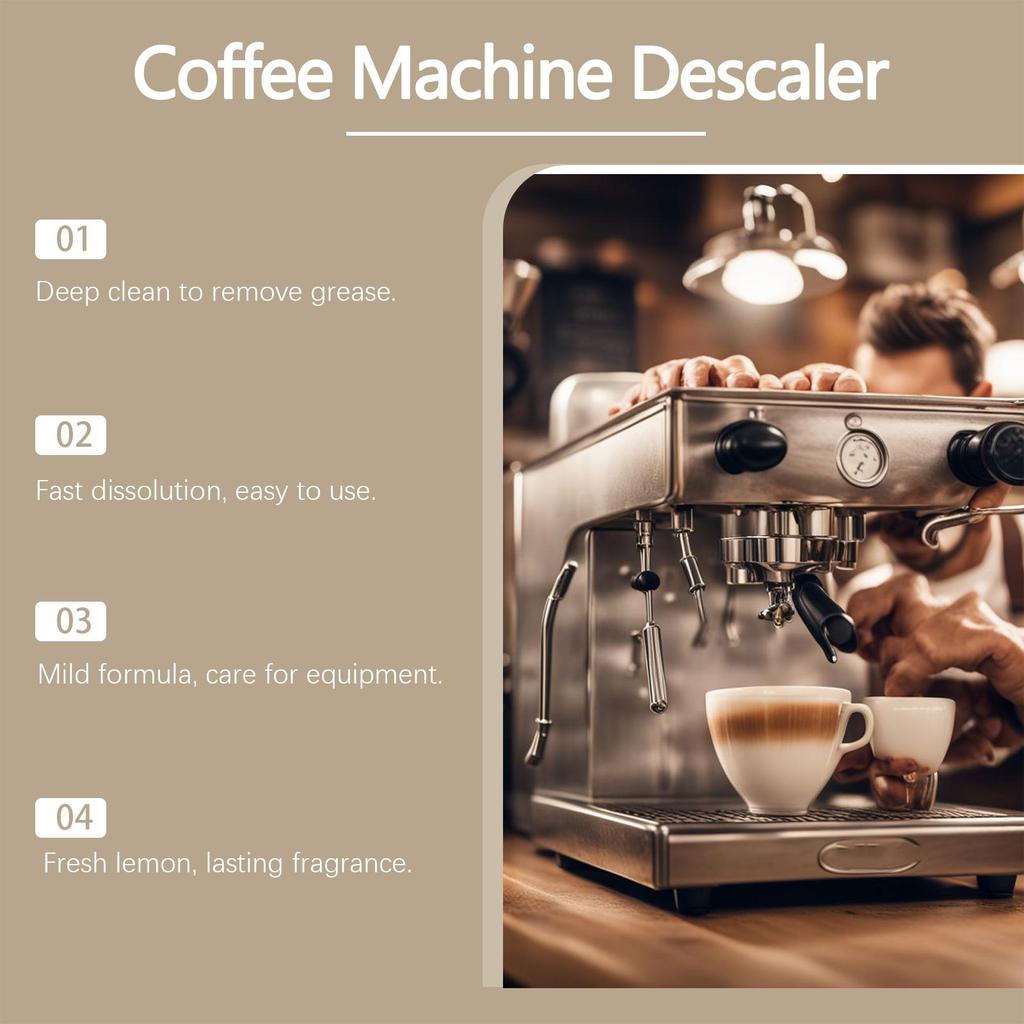 Jue-fish Coffee Machine Descaler Specialized Cleaning Agent for Coffee Machines Limescale Stain Cleaner & Refresher 100ml
